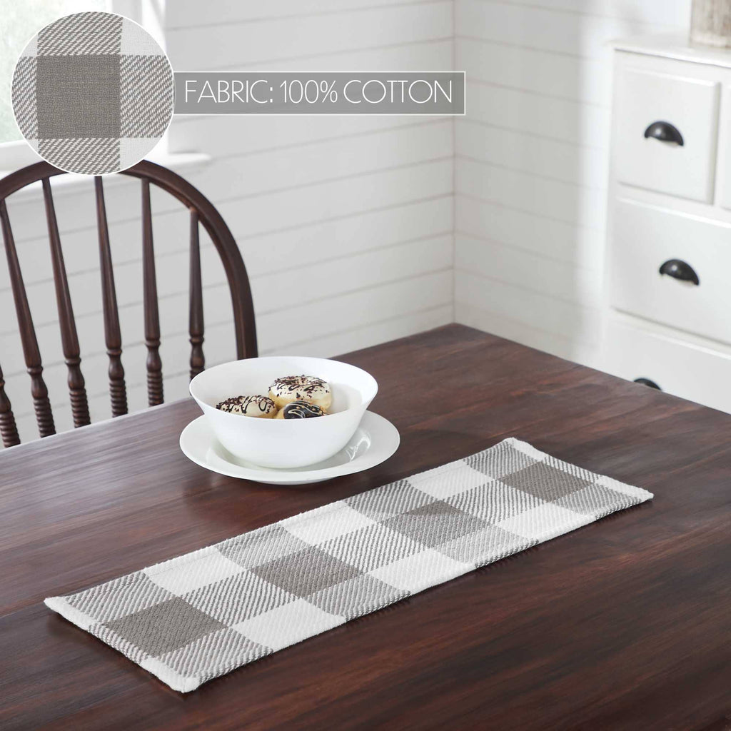 Annie Grey Buffalo Check Table Runner  8x24
