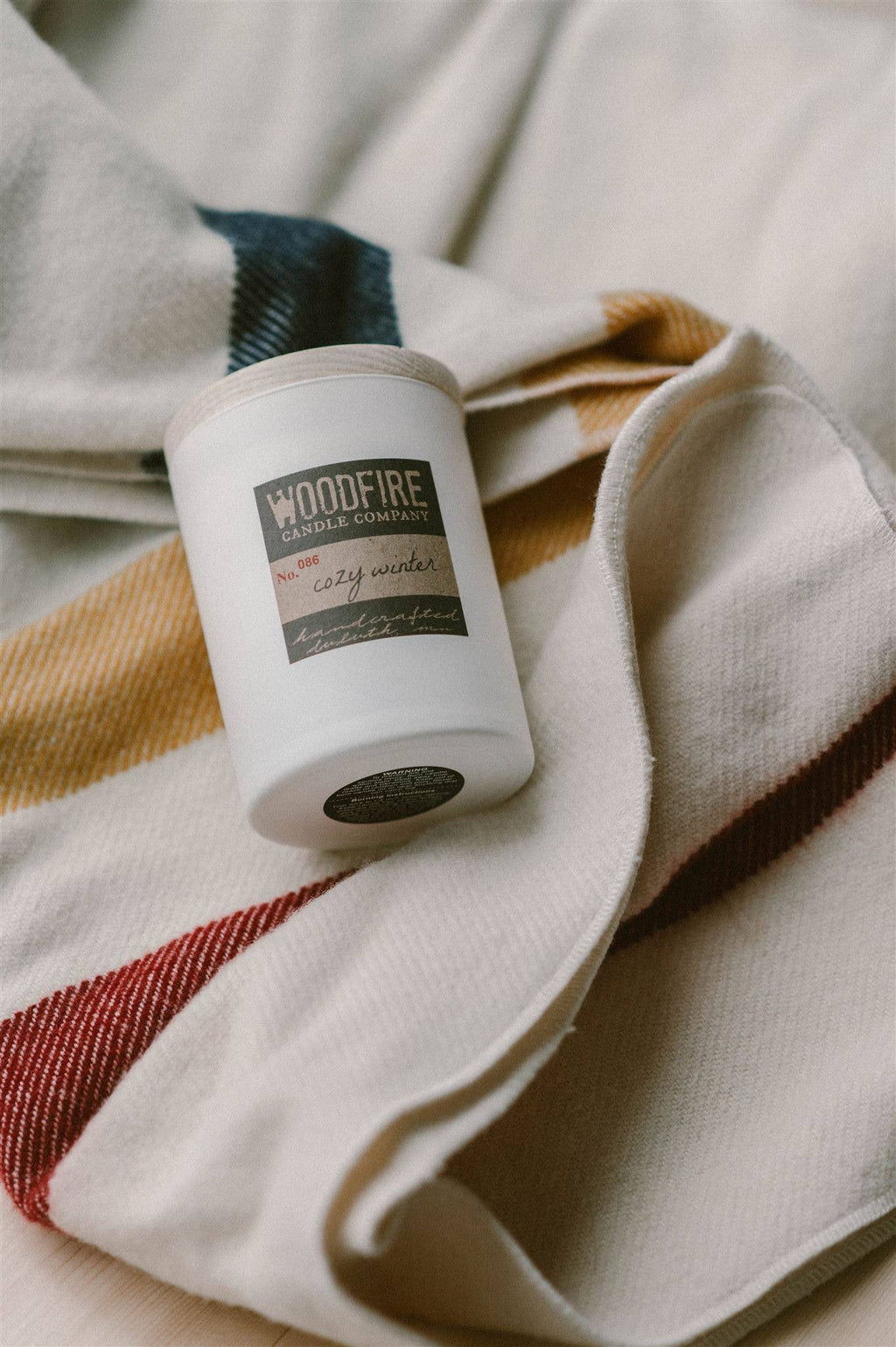 White Wood Wick Soy Candle Spring Summer