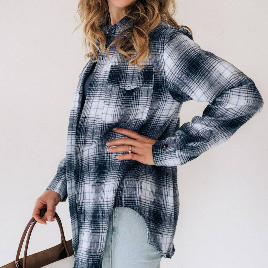 Lightweight Navy Flannel - Adult