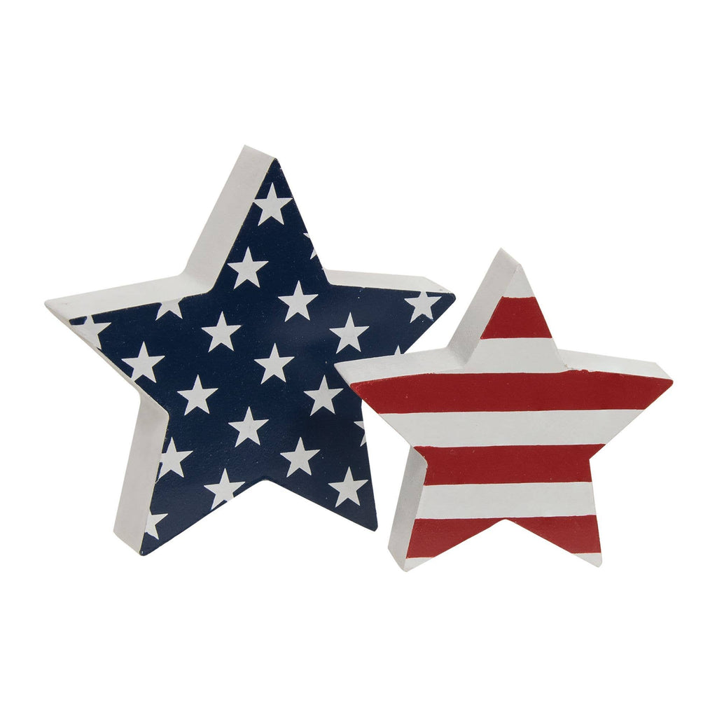2/Set, Stars & Stripes Star Sitters