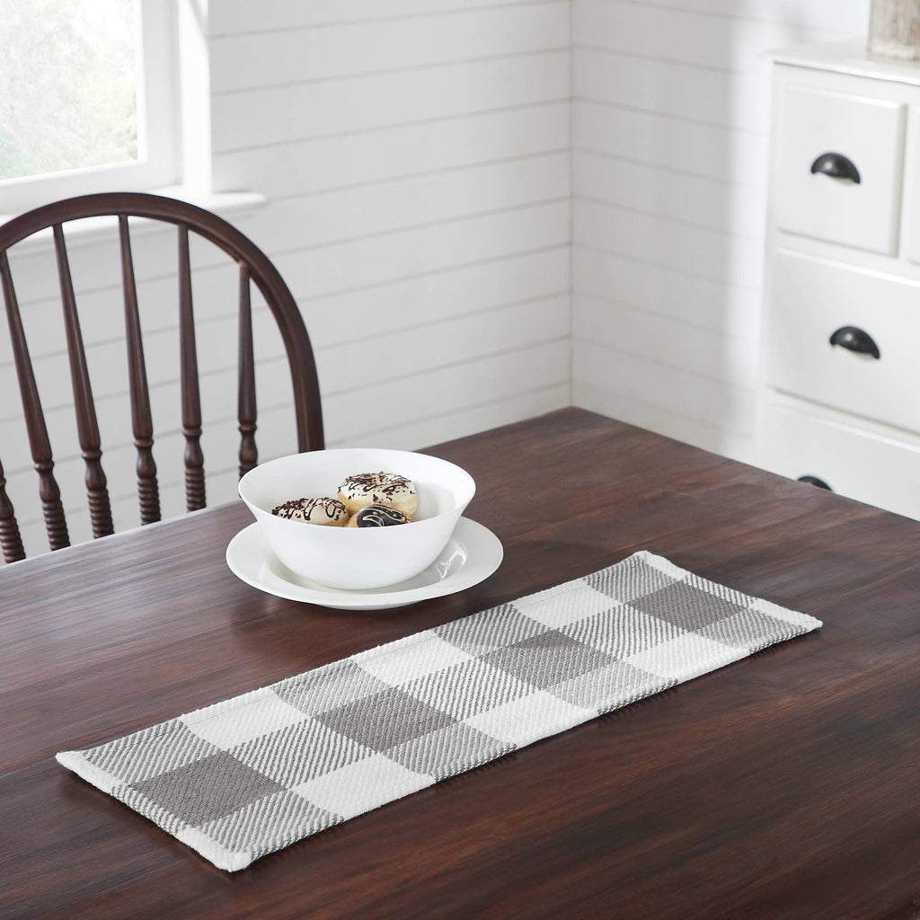 Annie Grey Buffalo Check Table Runner  8x24
