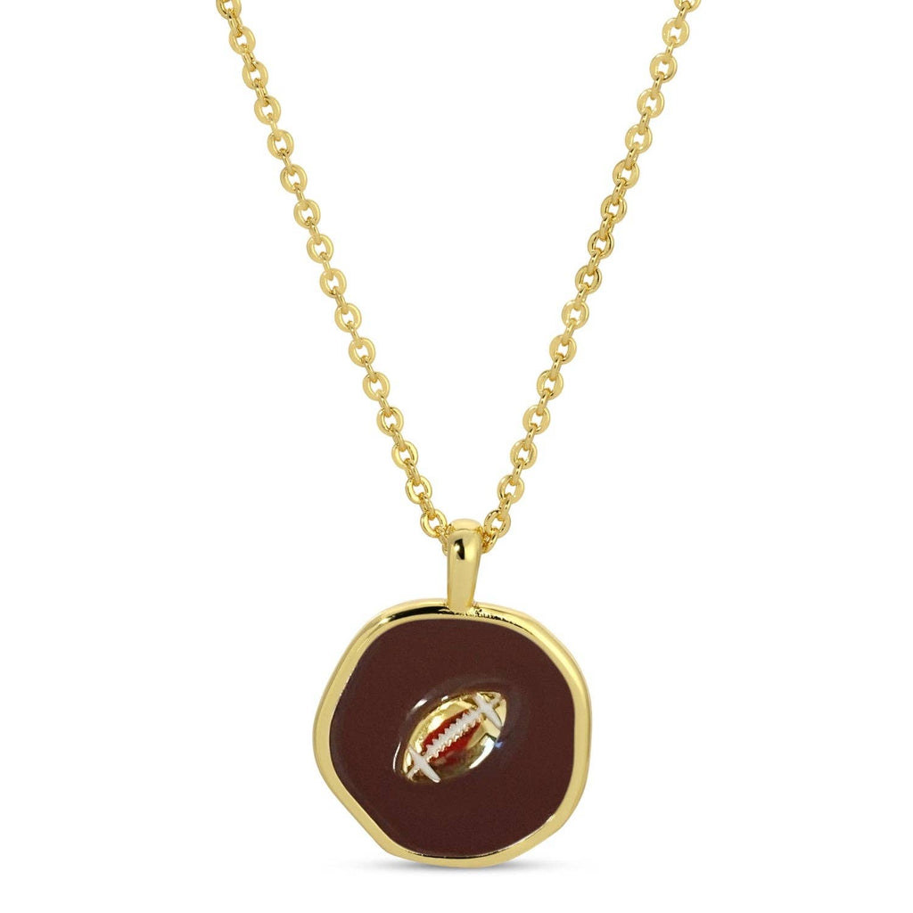 Sale - Touchdown! Football Pendant Necklace