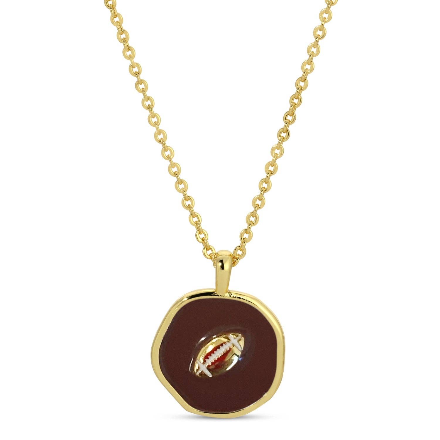 Sale - Touchdown! Football Pendant Necklace