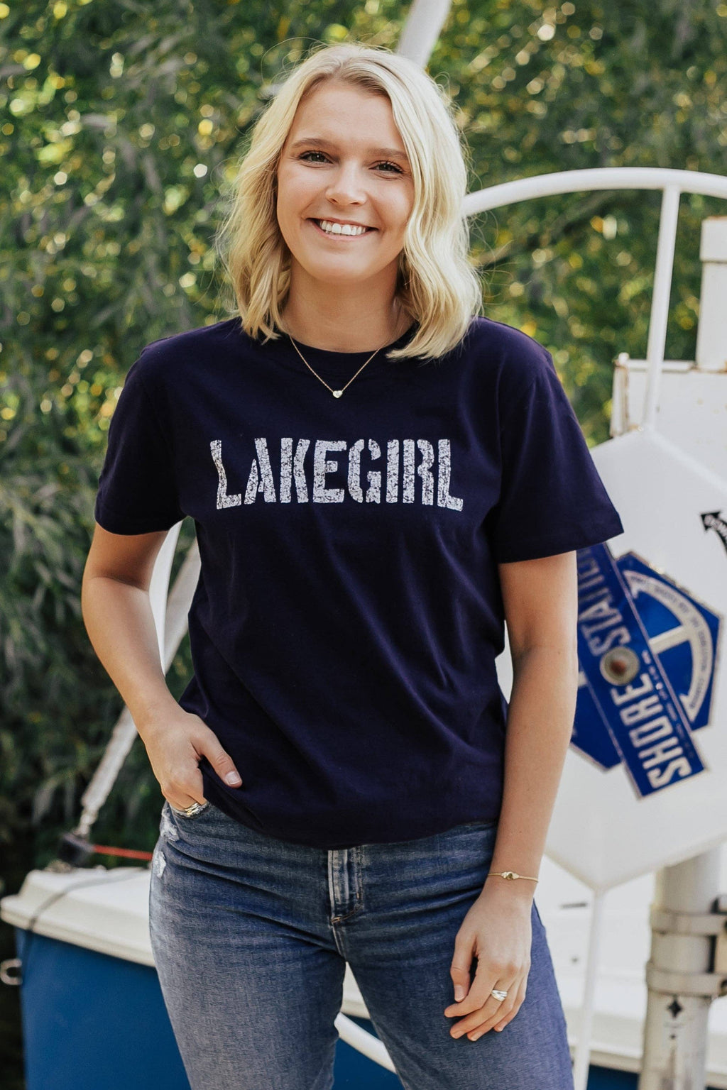 Navy Simply Lakegirl Tee