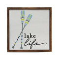 Lake Life Sign With Paddles - Summer Decor