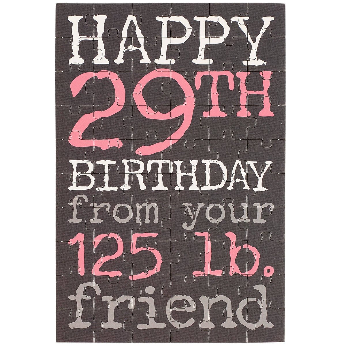 Happy Birthday Puzzle Card