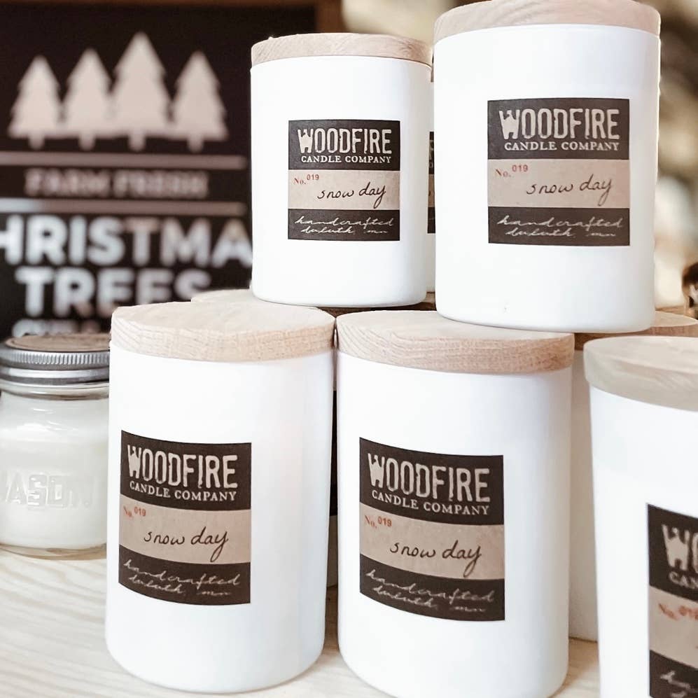 White Wood Wick Soy Candle Spring Summer