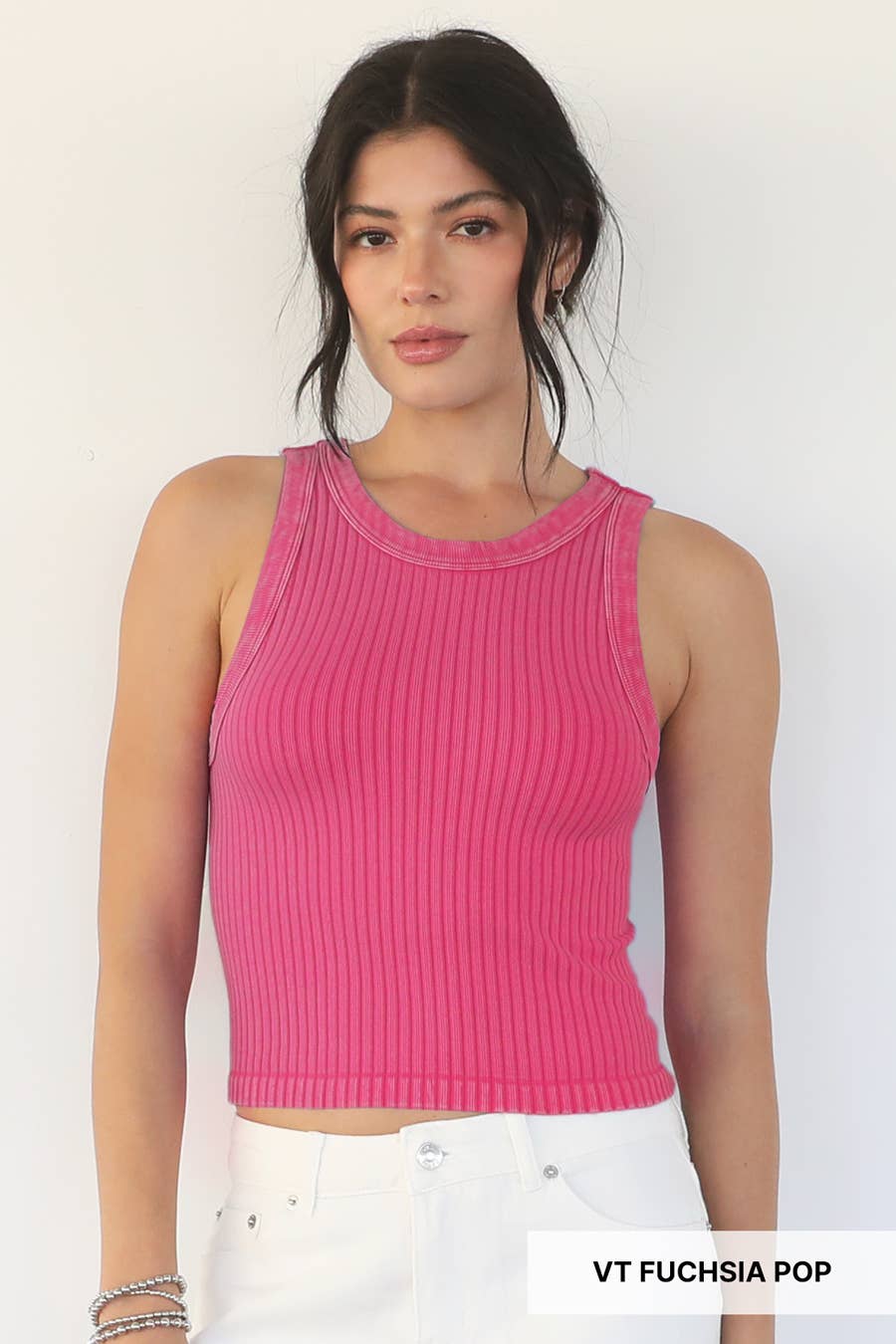 Vintage Wide Ribbed Tank Top