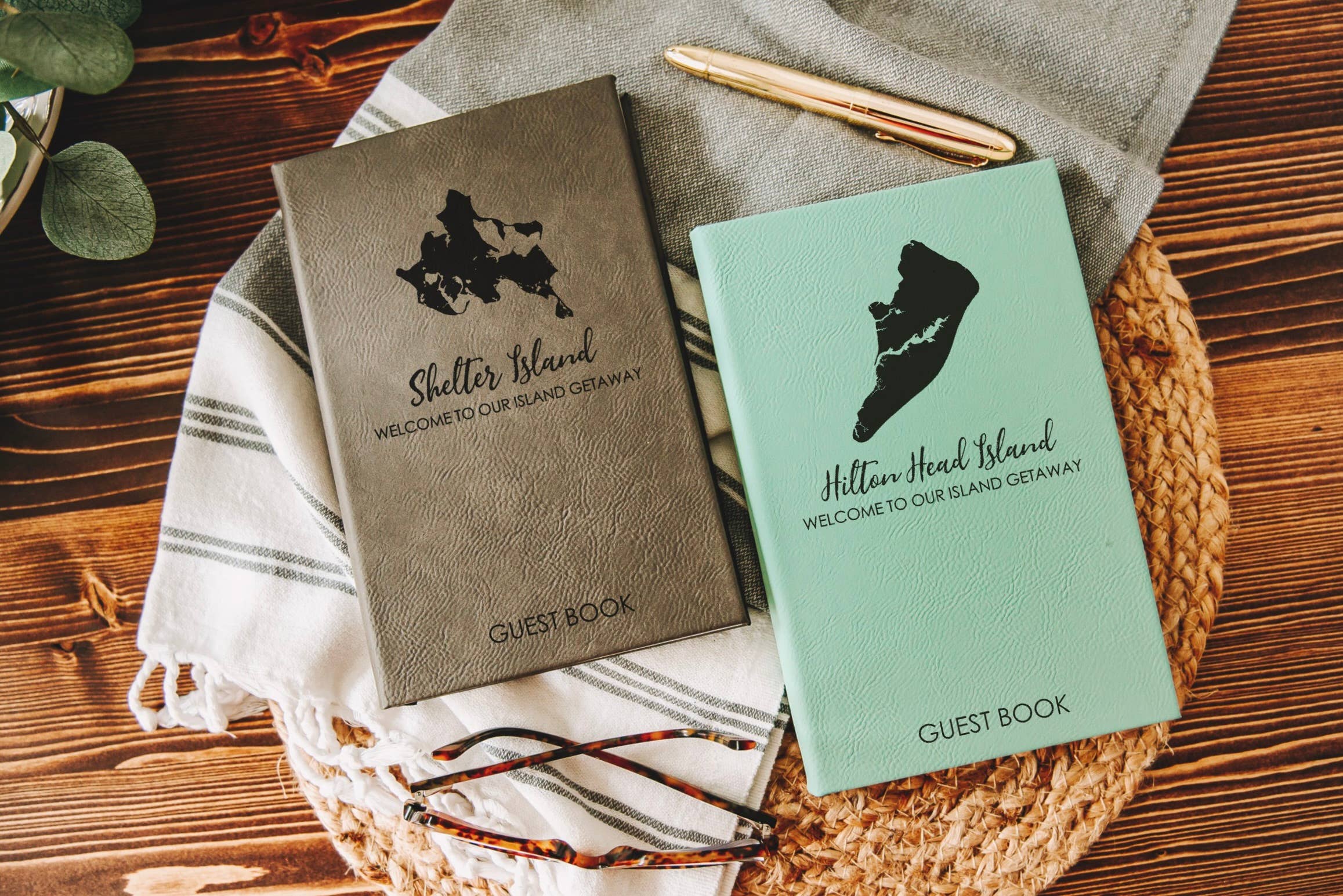 Custom Vacation House Guest Book Journal 
