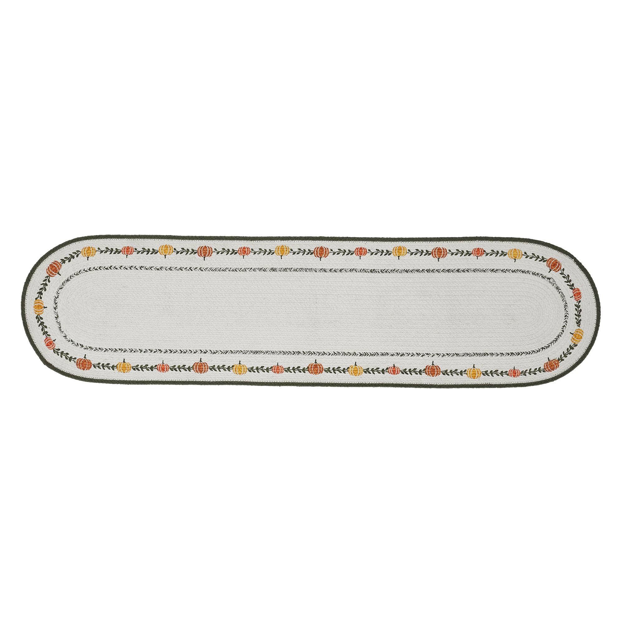 Fall Harvest Pumpkin Stencil Table Runner 12x48 Farmhouse
