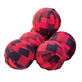 6/Set Red Buffalo Check Rag Balls