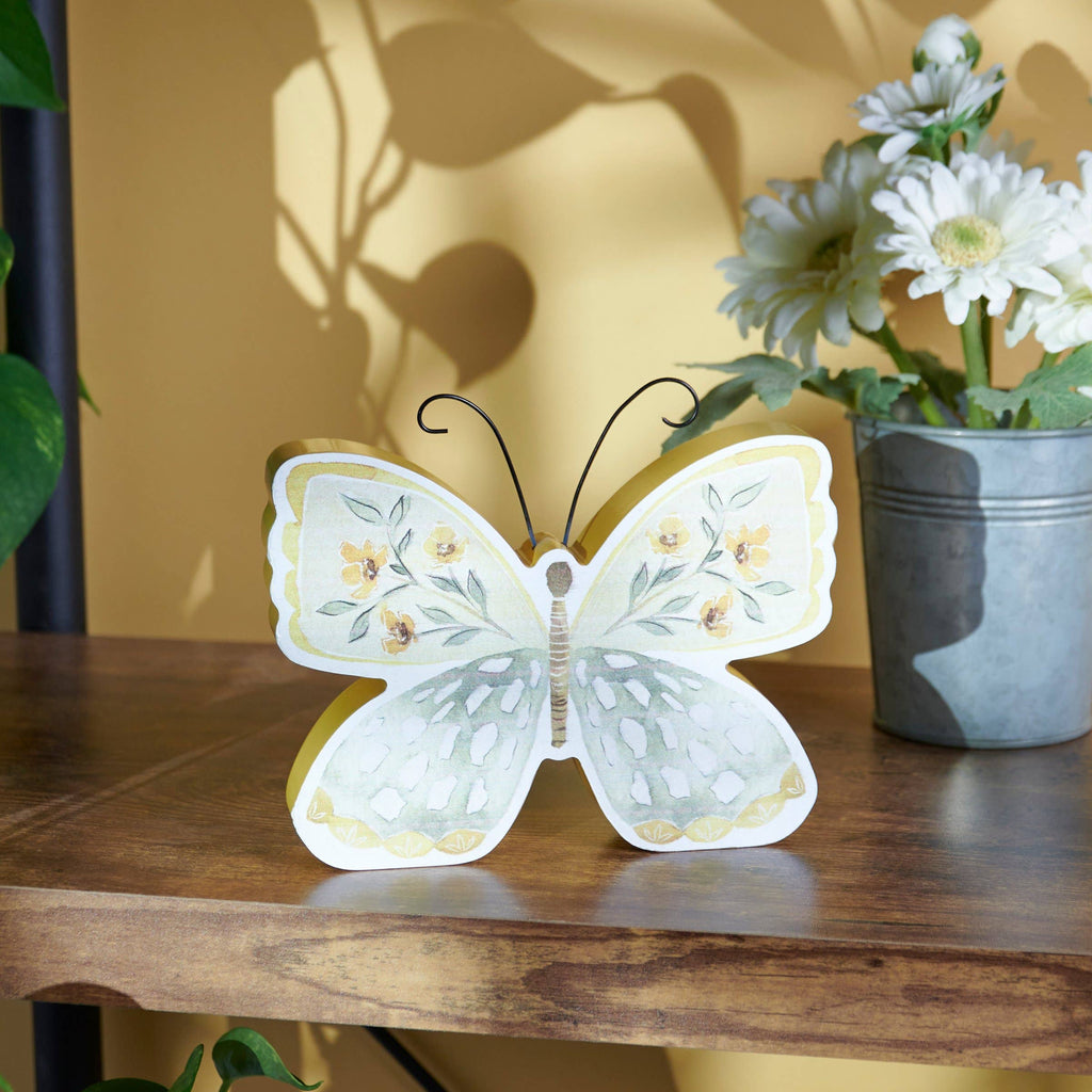 Yellow Butterfly Chunky Sitter