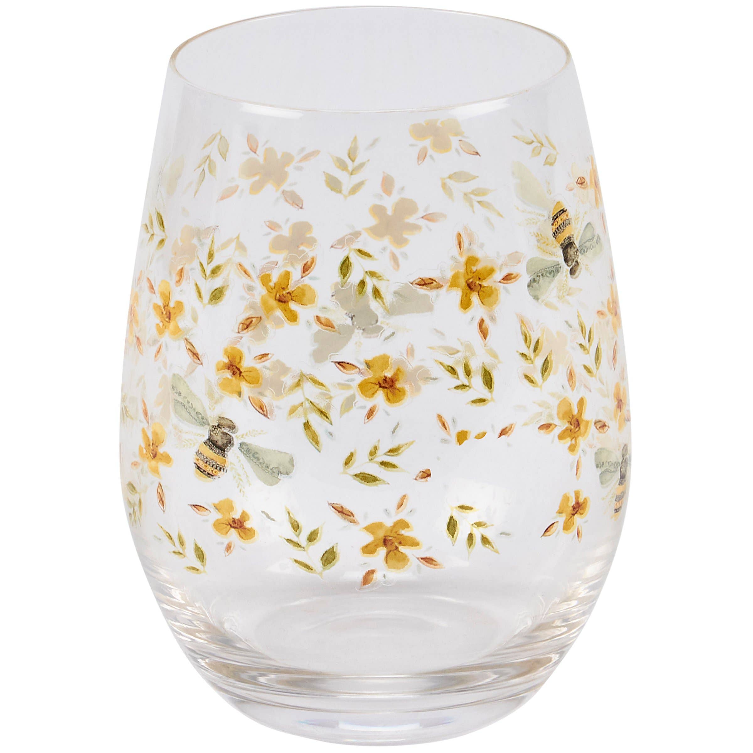 Bee Wine Glass