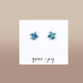 Glitter Turtle Stud Earring, Acrylic Earrings