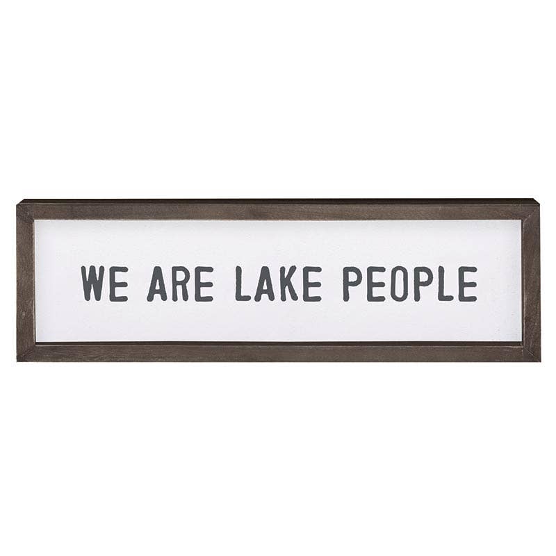 Face to Face Wood Sign - Lake People